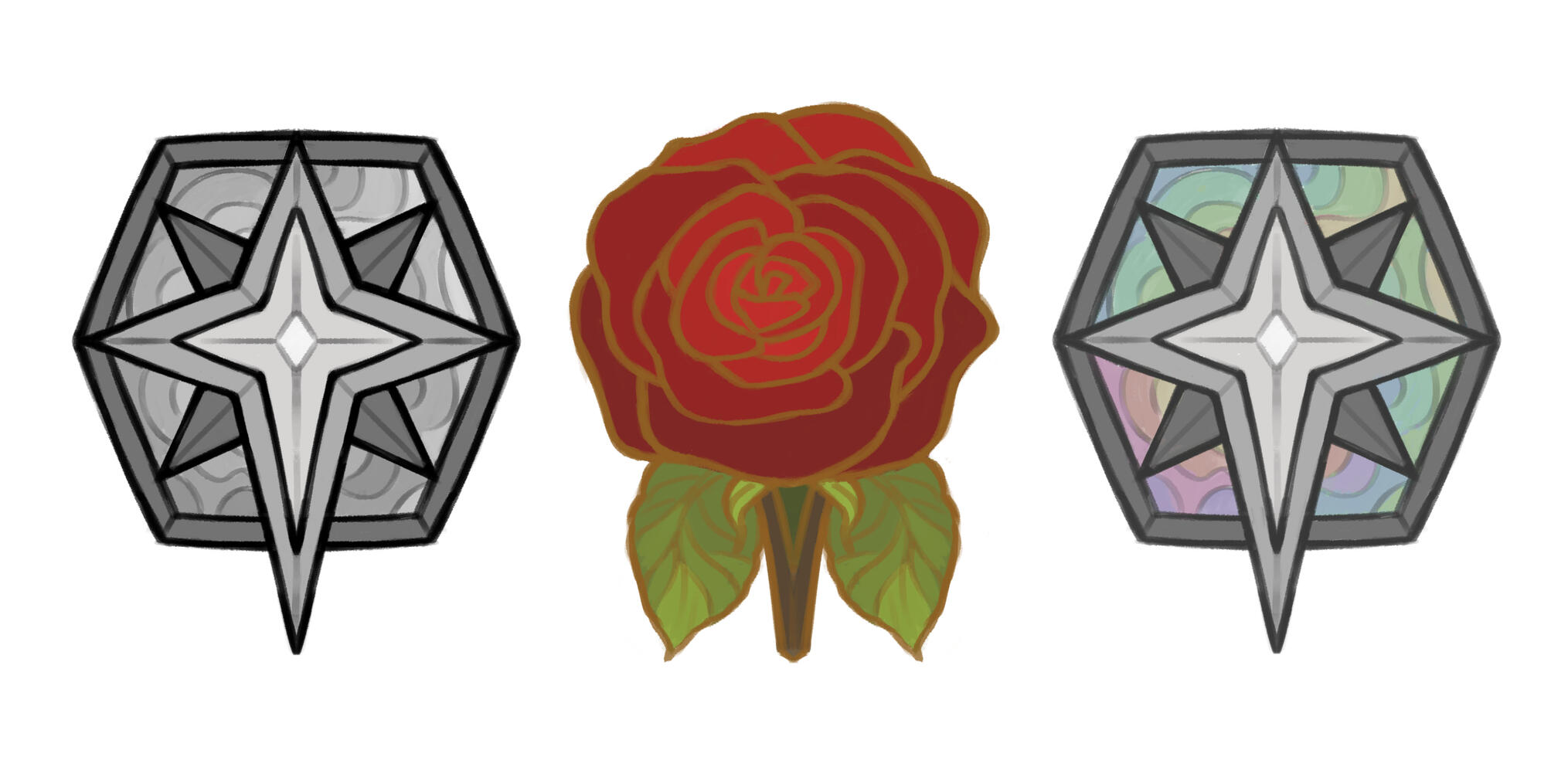 Little Mushroom Badge Pins (rough concept)