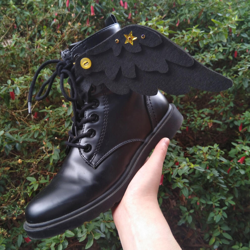 Angel costume boots
