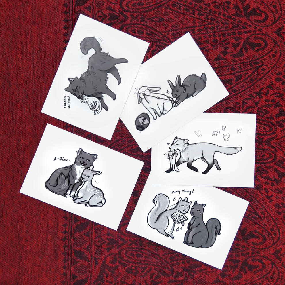 P4P Animal Pair Prints