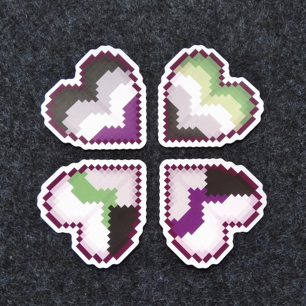 Pride Heart Stickers