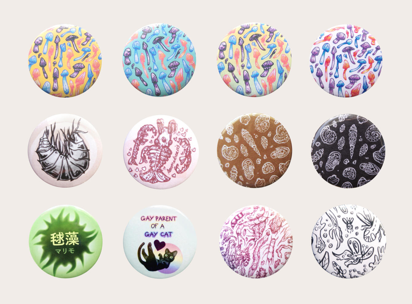 44mm Button Badges