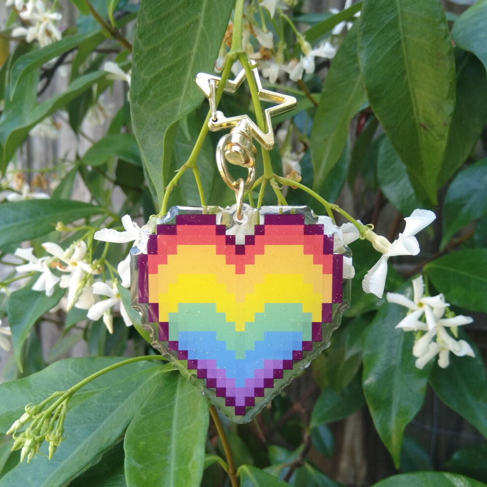 Rainbow Pride Keychain