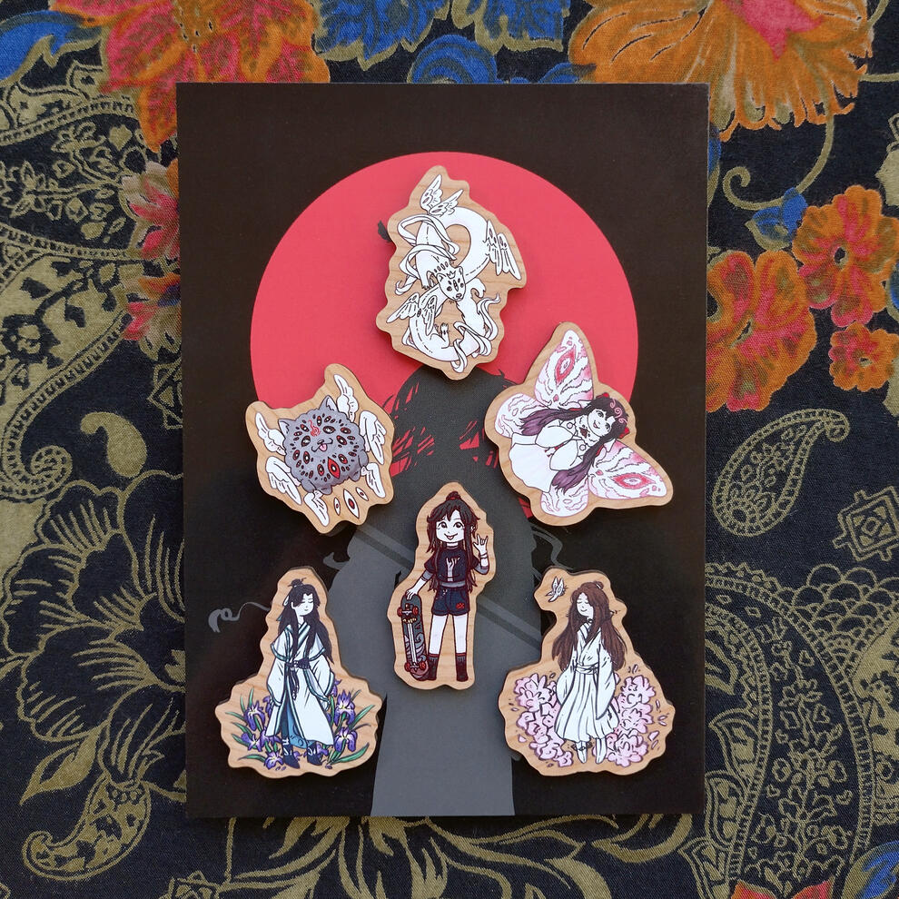 P4P Cherry Wood Pins