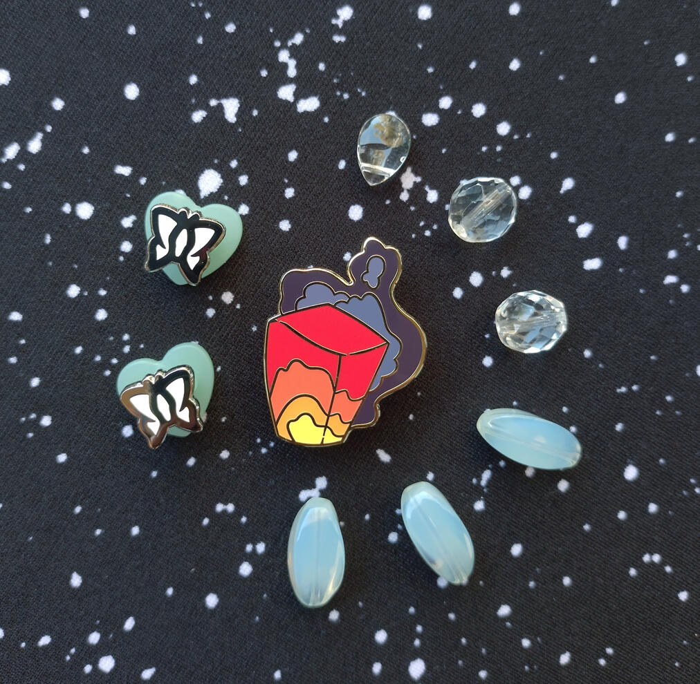 Butterfly &amp; Lantern Pins