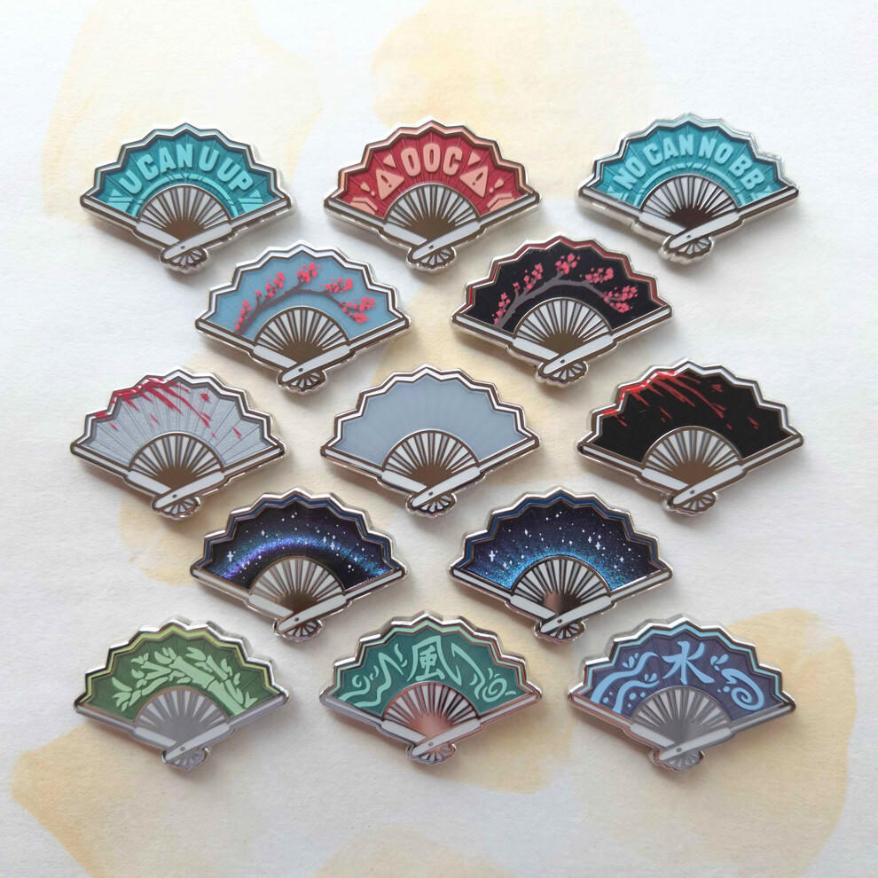 Folding Fan Pins (v2)