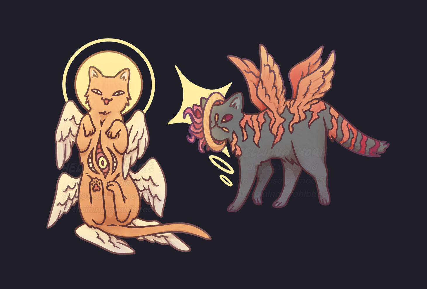 Eldritch Cat Angels